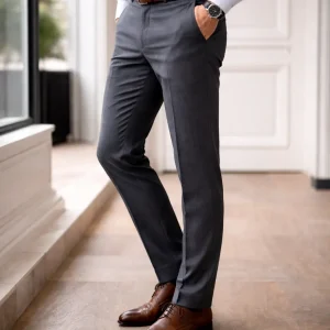 Charcoal Grey Formal Dress Pant For Men’s at the best price