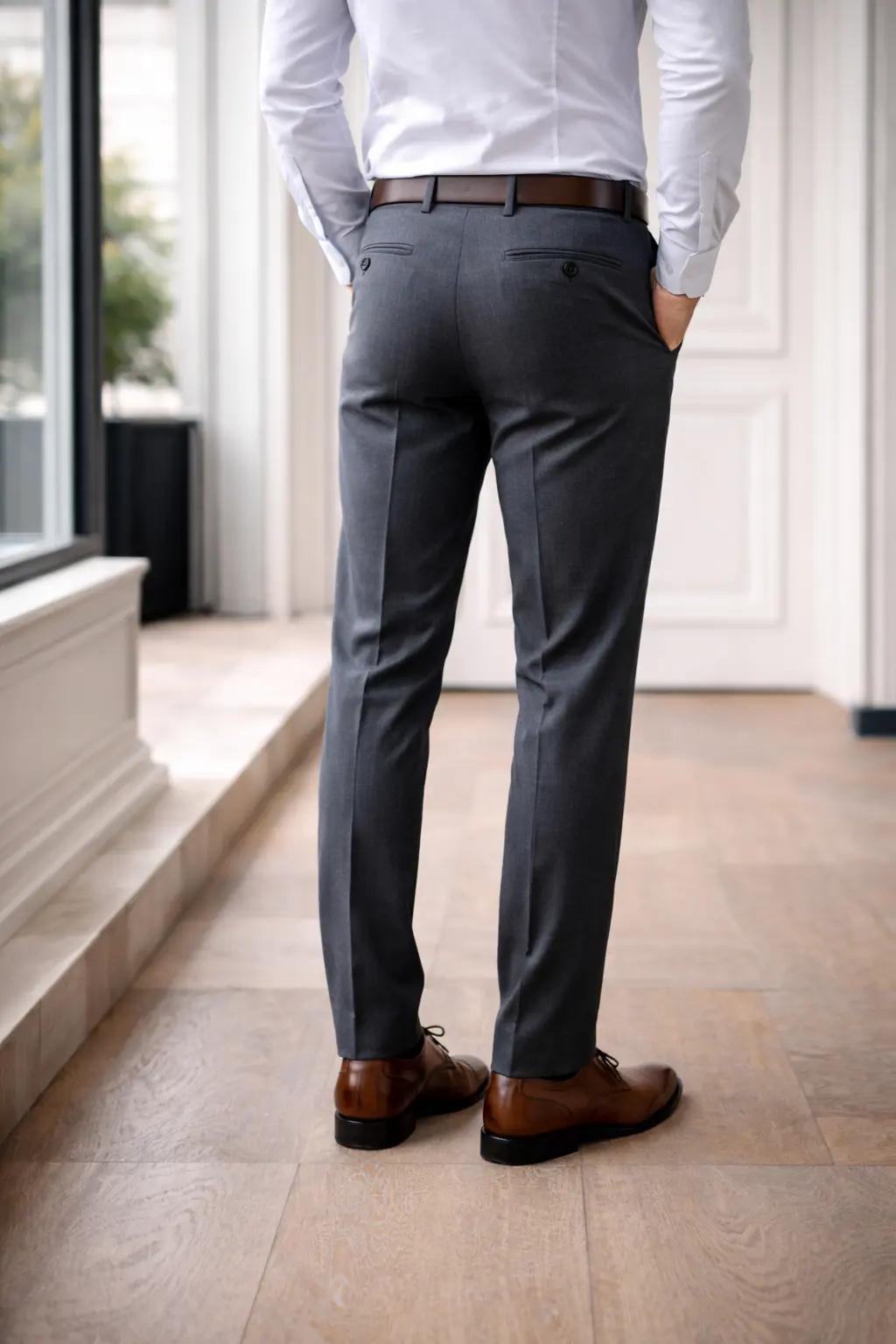 Charcoal Grey Formal Dress Pant