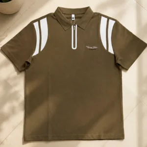 Premium Half-Zip-Polo-Shirt-for-Men